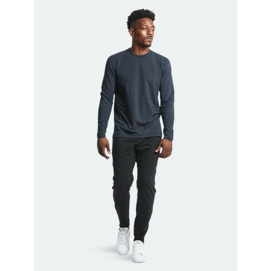 Public Rec Go-To Long Sleeve | Men's Heather Navy T-Shirts 5 Public Rec Go-To Long Sleeve | Men's Heather Navy T-Shirts - Image 5