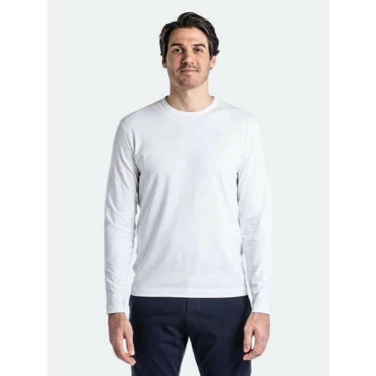Public Rec Go-To Long Sleeve | Men's White T-Shirts 2 Public Rec Go-To Long Sleeve | Men's White T-Shirts - Image 2