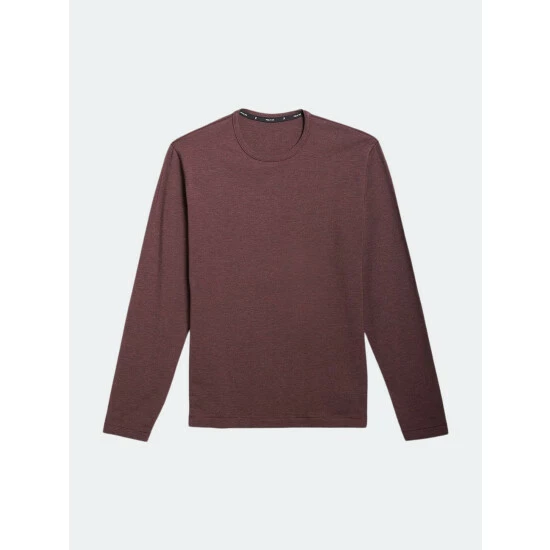 Public Rec Go-To Long Sleeve | Men's Heather Burgundy T-Shirts 1 Public Rec Go-To Long Sleeve | Men's Heather Burgundy T-Shirts