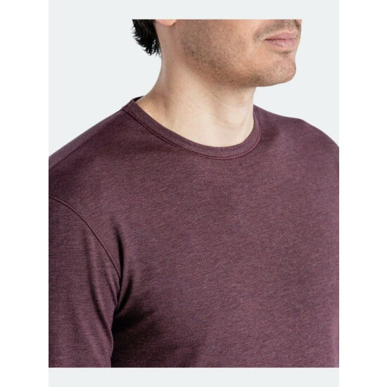 Public Rec Go-To Long Sleeve | Men's Heather Burgundy T-Shirts 3 Public Rec Go-To Long Sleeve | Men's Heather Burgundy T-Shirts - Image 3