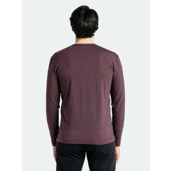Public Rec Go-To Long Sleeve | Men's Heather Burgundy T-Shirts 4 Public Rec Go-To Long Sleeve | Men's Heather Burgundy T-Shirts - Image 4