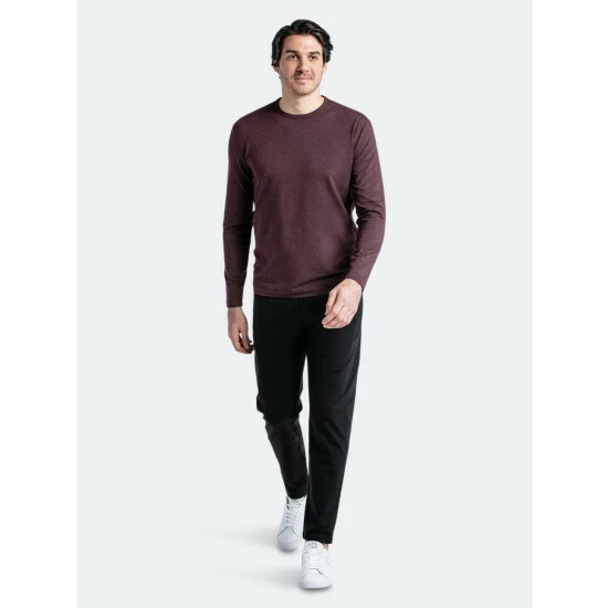 Public Rec Go-To Long Sleeve | Men's Heather Burgundy T-Shirts 5 Public Rec Go-To Long Sleeve | Men's Heather Burgundy T-Shirts - Image 5